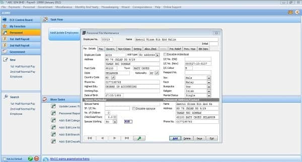 Sage UBS Payroll & HRMS - IT Simple System Solutions Sdn. Bhd.